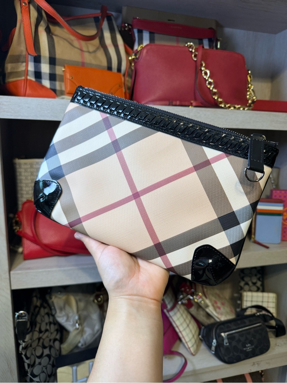 Burberry Novacheck Pouch/ clutch